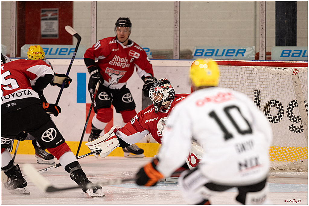 PENNY DEL 1. Testspiel Koelner Haie - Loewen Frankfurt; Koeln, 27.08.2023